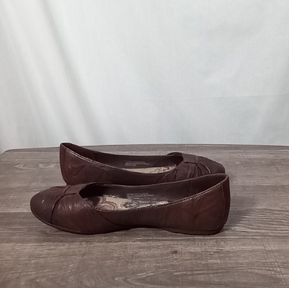 Born Brown Adele Leather Ballet Flats Size 8.5 - Picture 2 of 8